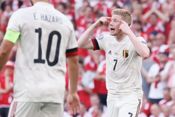 De Bruyne scored the 34th goal of Belgium s national team s career, surpassing Hazard and using 13 fewer games